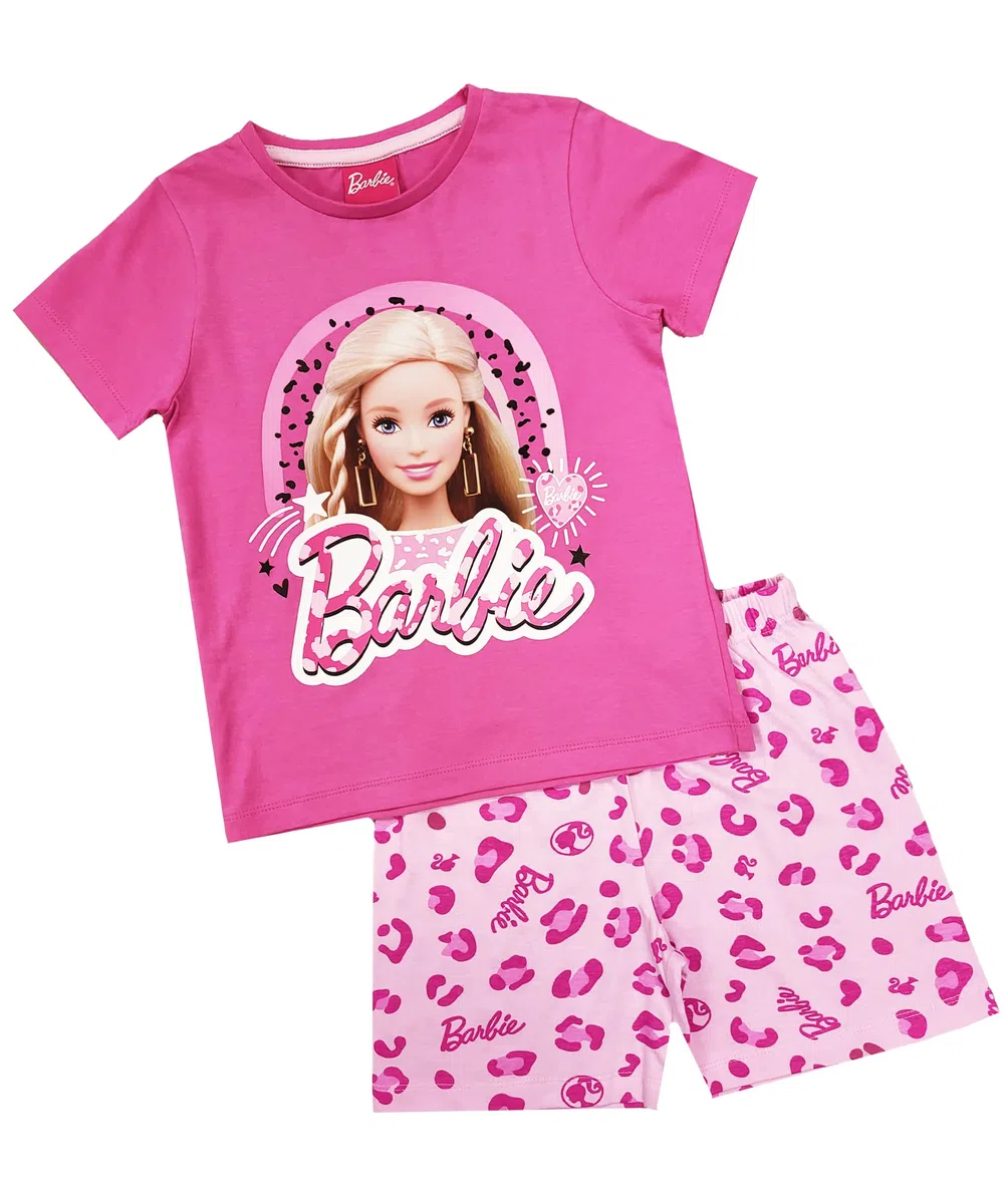 Barbie Pyjama Court pour Fille (Barbie – Shorty, 5-6 Ans)