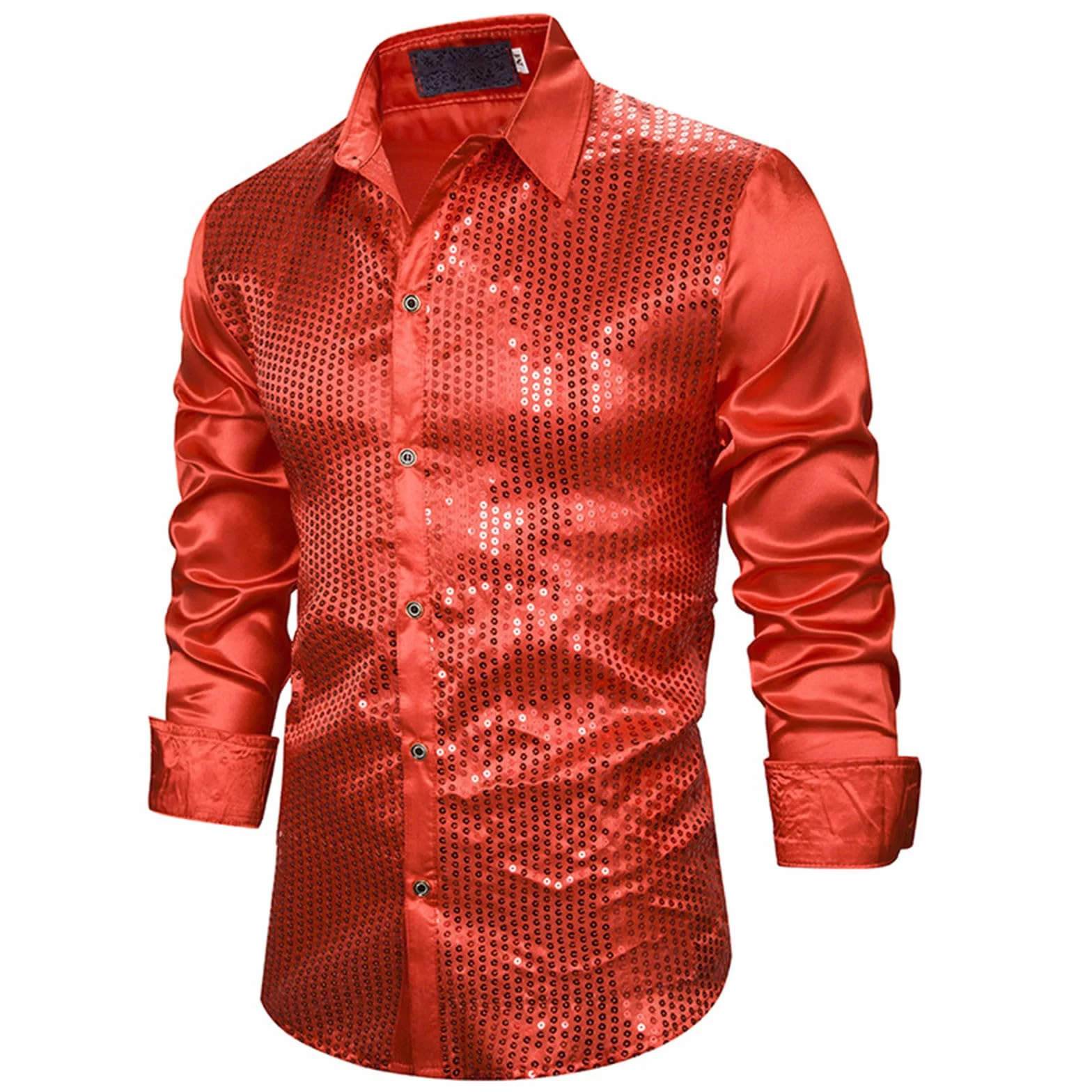 Costume de carnaval allemand pour homme, chemise de danse scintillante cool avec gaufrage à chaud, chemises pour homme, bleu