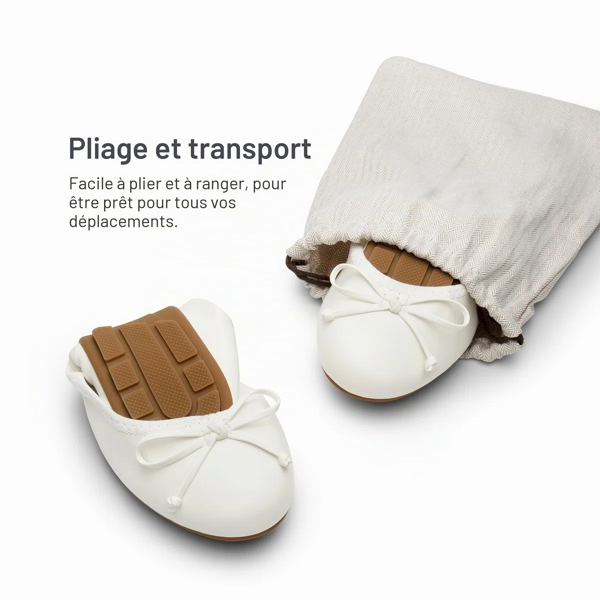 DREAM PAIRS Ballerines Femme Chaussures de Plates Femme Légères et Confortables, Pliables Chaussures a Enfiler Femme