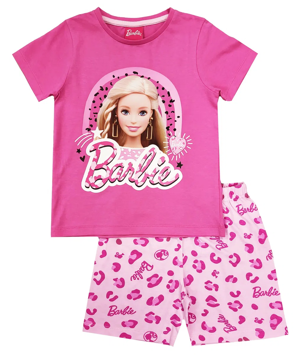 Barbie Pyjama Court pour Fille (Barbie – Shorty, 5-6 Ans)