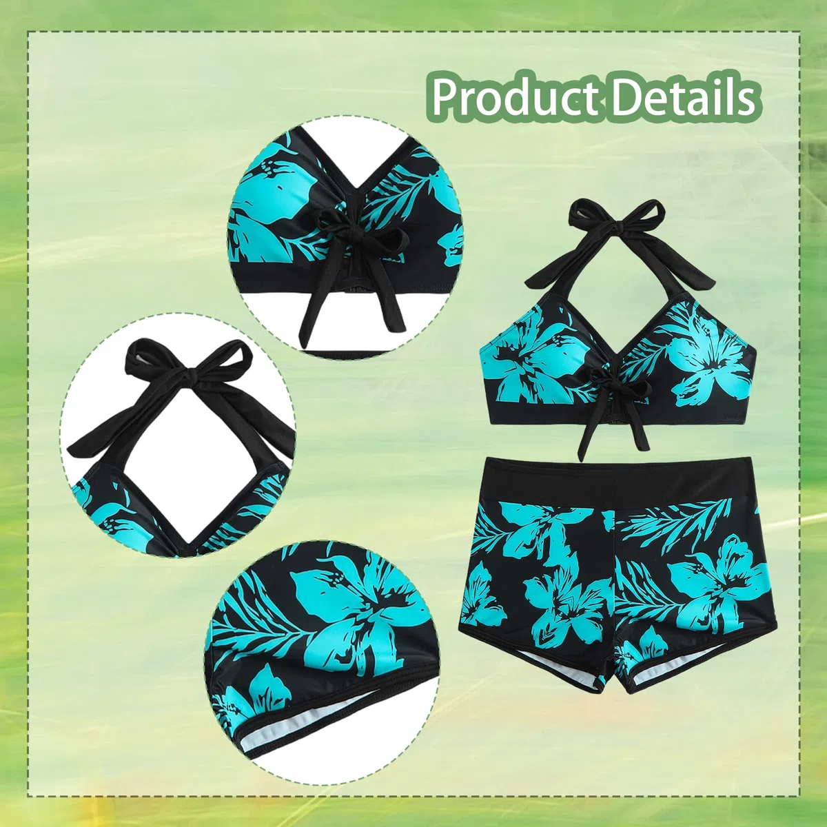 Femme Maillots de Bain Bikini Ensemble de Deux pièces Beau Maillot de Bain Imprimé Maillots de Bain Taille Haute