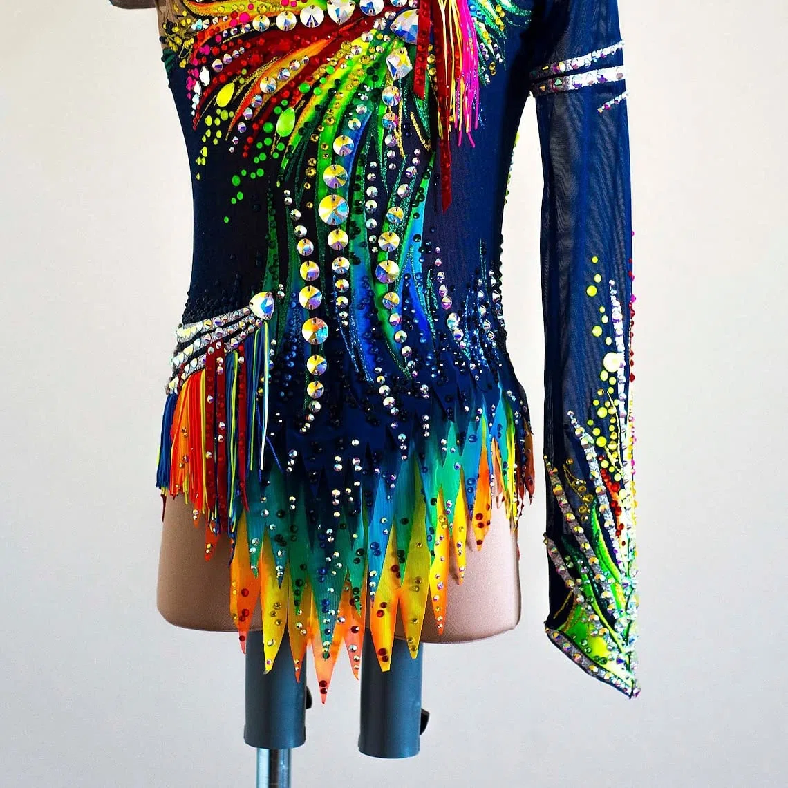 Justaucorps Gymnastique Rythmique Femme Body De Compétition Scintillant pour Fille Fait Main Robe De Patinage Artistique Déguisement De Patinage sur Glace Jupe De Patin À roulettes