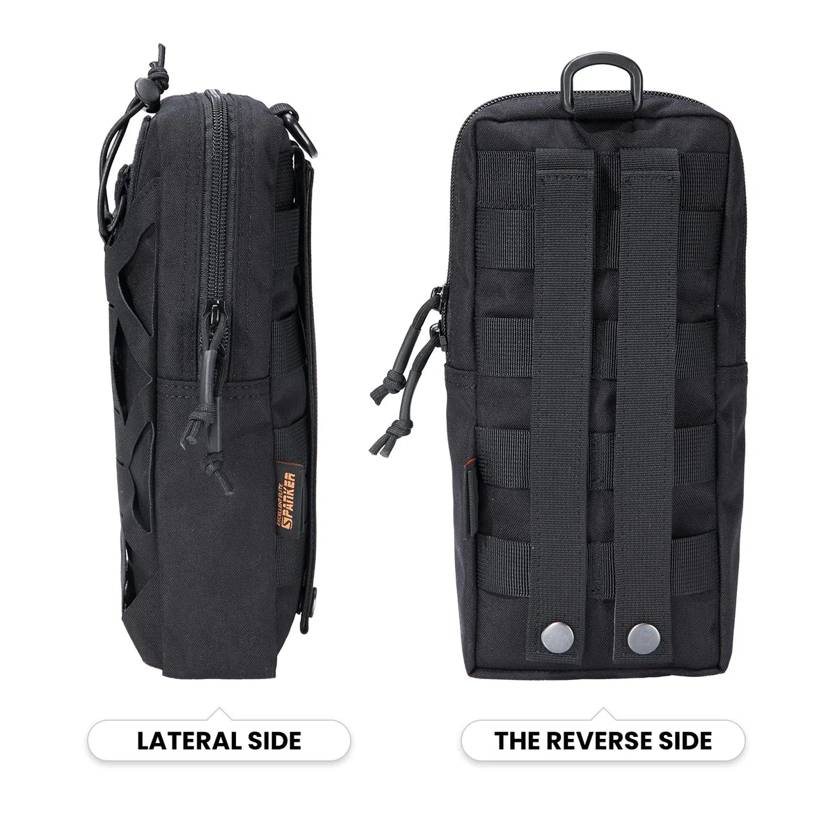 EXCELLENT ELITE SPANKER Pochettes Molle Tactiques Découpées au Laser Sac de Taille Utilitaire Sac EDC Compact, Pochette Utilitaire Militaire