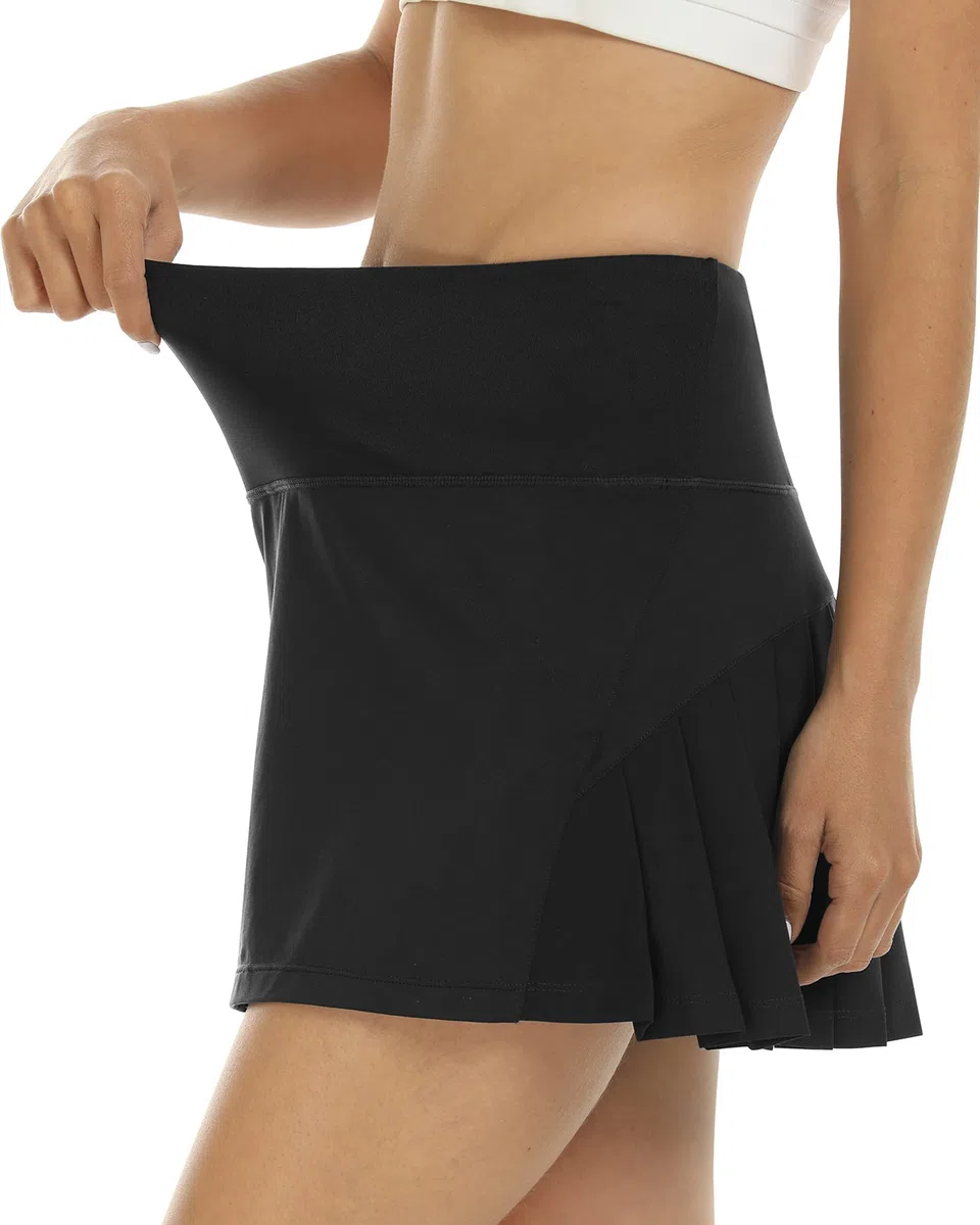 MoFiz Jupe Short Tennis Femme Sport Golf Mini Jupe Plissée Courte avec Poche Skort