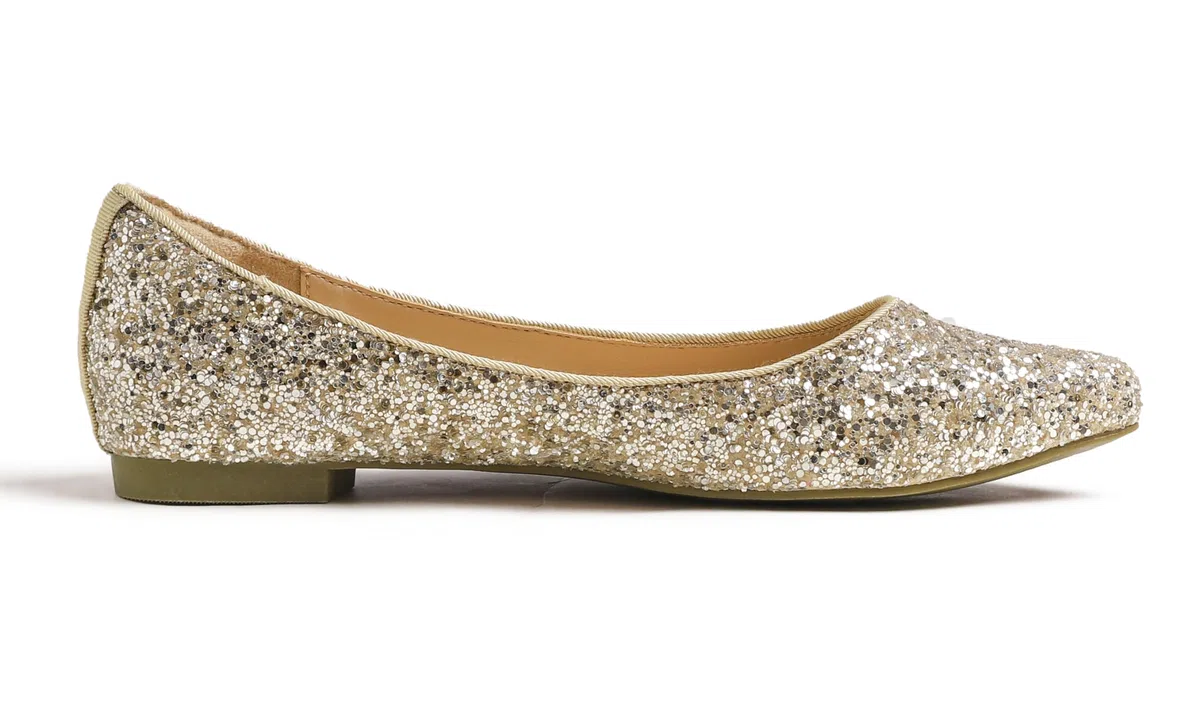 Feversole Women's Macaroon Shiny Memory Foam Cushion Patent Ballet Flat,Mémoire coloré Macaron Coussin en Mousse de Femmes Ballerine de Brillant Paillette Plat