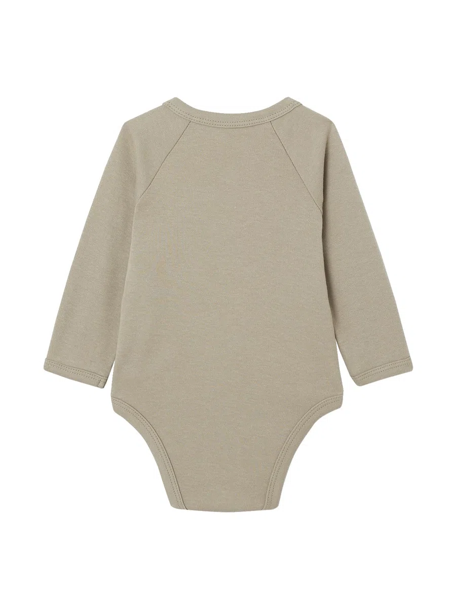 VERTBAUDET Lot de 7 bodies en coton Bio manches longues ouverture naissance BASICS