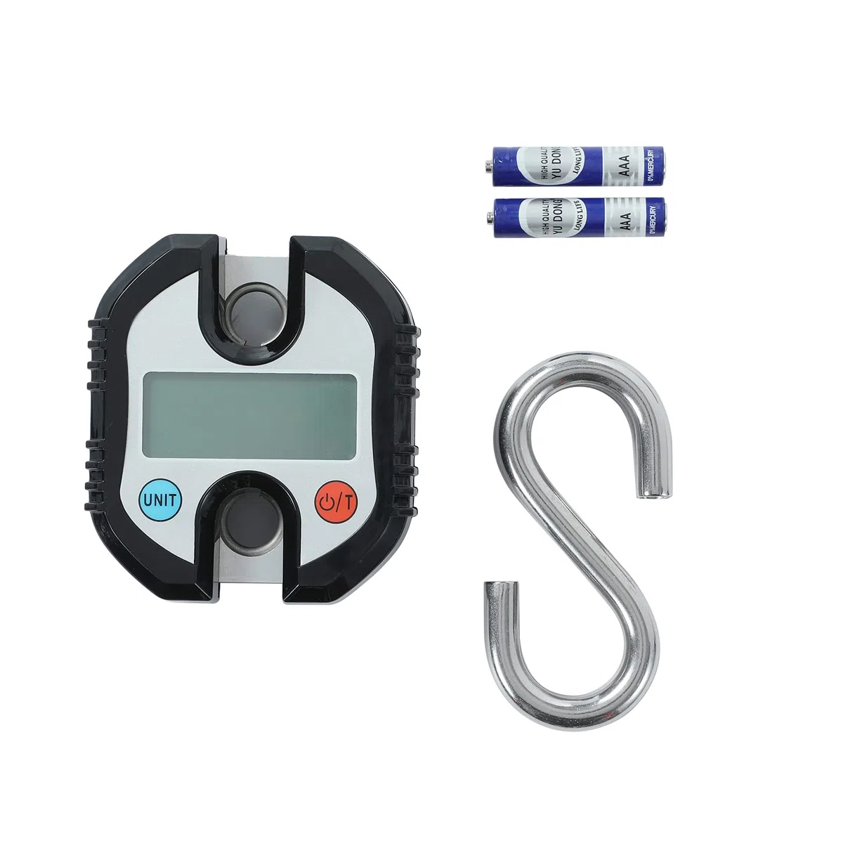 TOYPWAY Échelle de Grue Numérique, Capacité de Chargement de 150kg, échelle de Pêche à Bagages Suspendue à Boucle LCD électronique à Double Précision, Balance de Poids Robuste avec Fonction de Tare