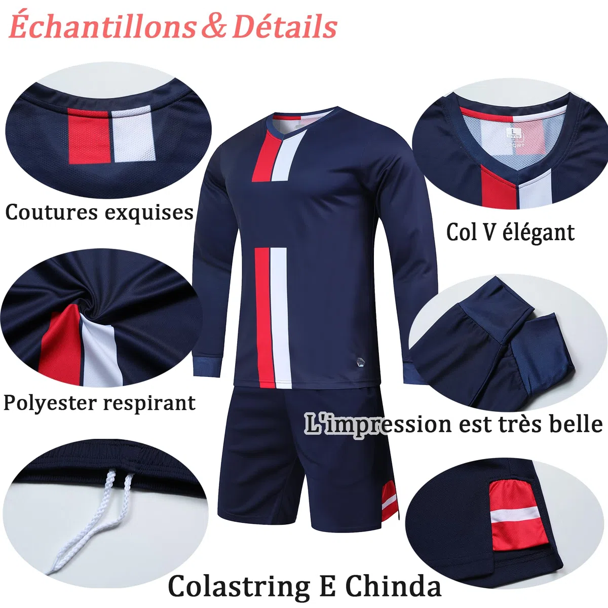 Gardien Foot Enfant Garçon Adultes Maillot Gardien Personnalisé avec Votre Numéro Nom de Logo D'équipe