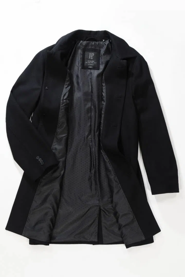 JP 1880 Hommes Grandes tailles L-8XL Manteau en laine mélangée déperlante, col de chemise 795116