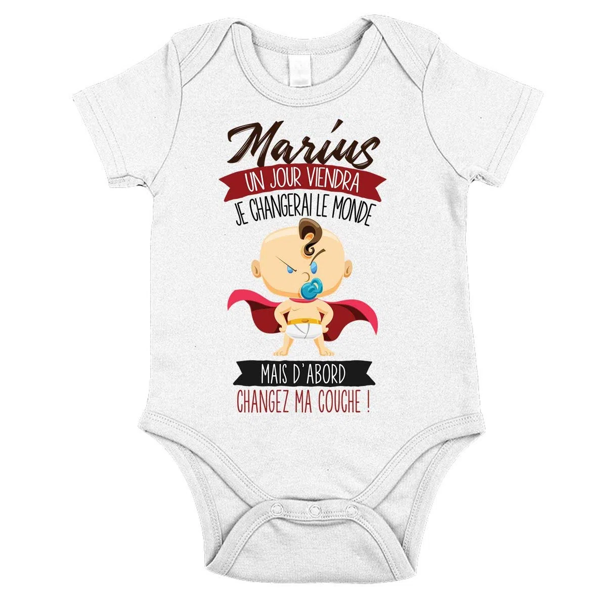 Planetee Body bébé Marius Humour