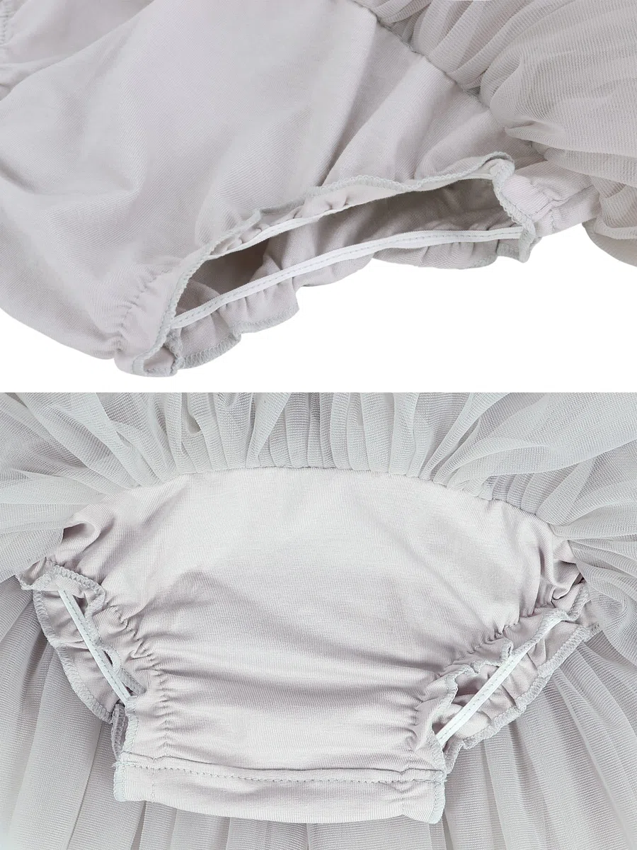 Bébé Tout-Petit Enfant Fille Tutu Princesse Mini Jupe Super Doux Tulle Taille Élastique Ballet Avec Protège-Couche + Bandeau