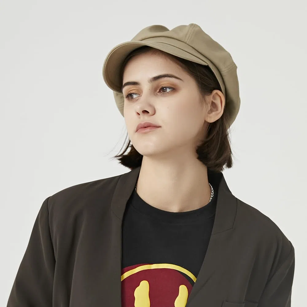 Gajaous Chapeaux Newsboy Classiques, Chapeaux Plateaux Newsboy de Deux Tailles pour Hommes et Femmes, Casquette de Boulangère à la Mode Beret Cap