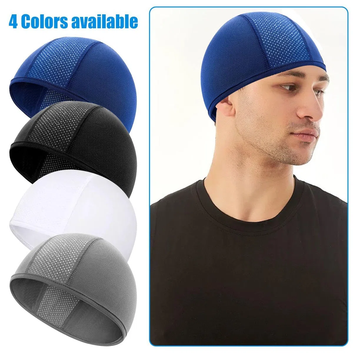 Pack De 4 Petits Chapeaux, Chapeaux De Cyclisme, Casques De Vélo pour Femmes, Foulards De Moto, Chapeaux De Cyclisme Foulard, Couvre-Chef De Sport