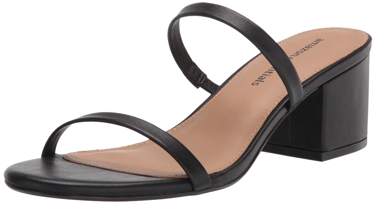 Amazon Essentials Femme Mules Fines à Talon à Deux Lanières