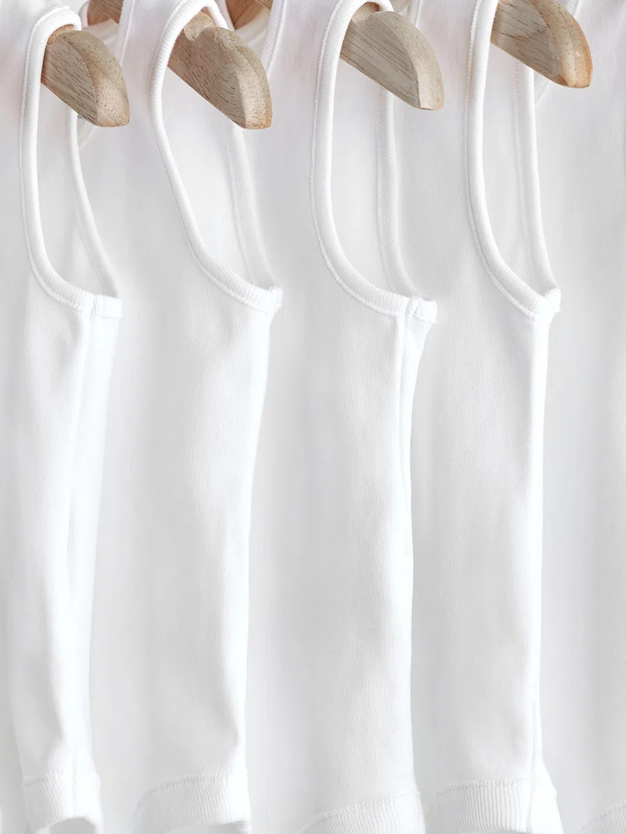 NEXT Bébé Débardeur pour bébé 100% coton, lot de 10 Blanc Newborn
