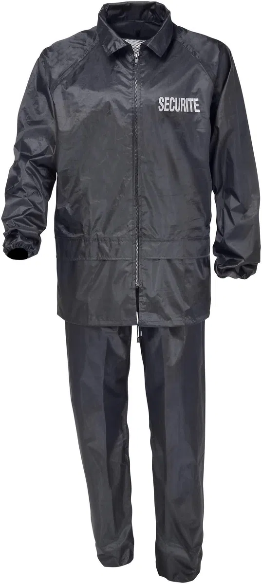 Cityguard - Tenue de Pluie Noir sécurité -S