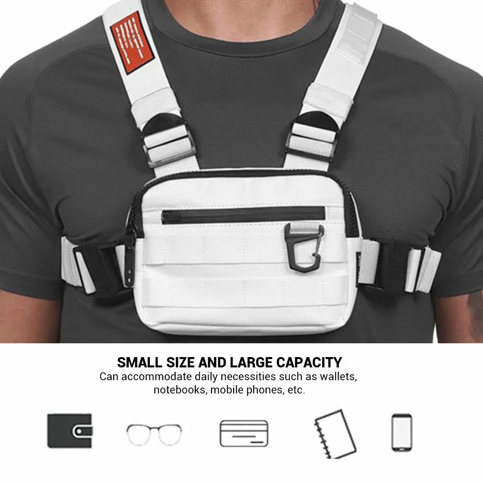 RetroFun Sac de Poitrine de Sports de Plein air, Sac Tactique pour Hommes et Femmes