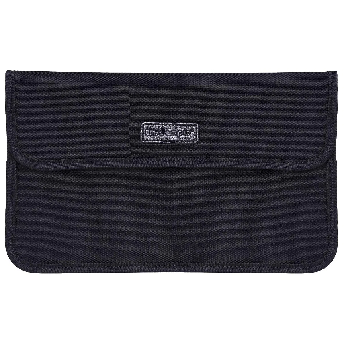 Wisdompro Faraday Sac de blocage de signal RFID, pochette de protection pour téléphone portable et clé de voiture, protection de la vie privée, anti-suivi, anti-espionnage – noir, format L