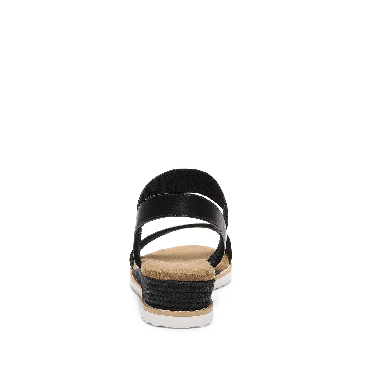 DREAM PAIRS Sandales Plates Femme avec Brides Élastiques, Sandales d'Été Confortables à Petit Talon Compensé, Chaussures Légères Antidérapantes pour Marche