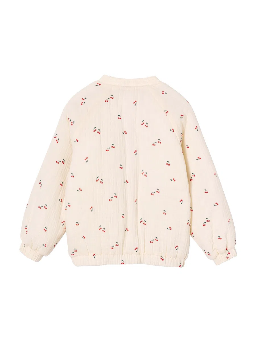 VERTBAUDET Blouson matelassé style bomber en gaze de coton fille