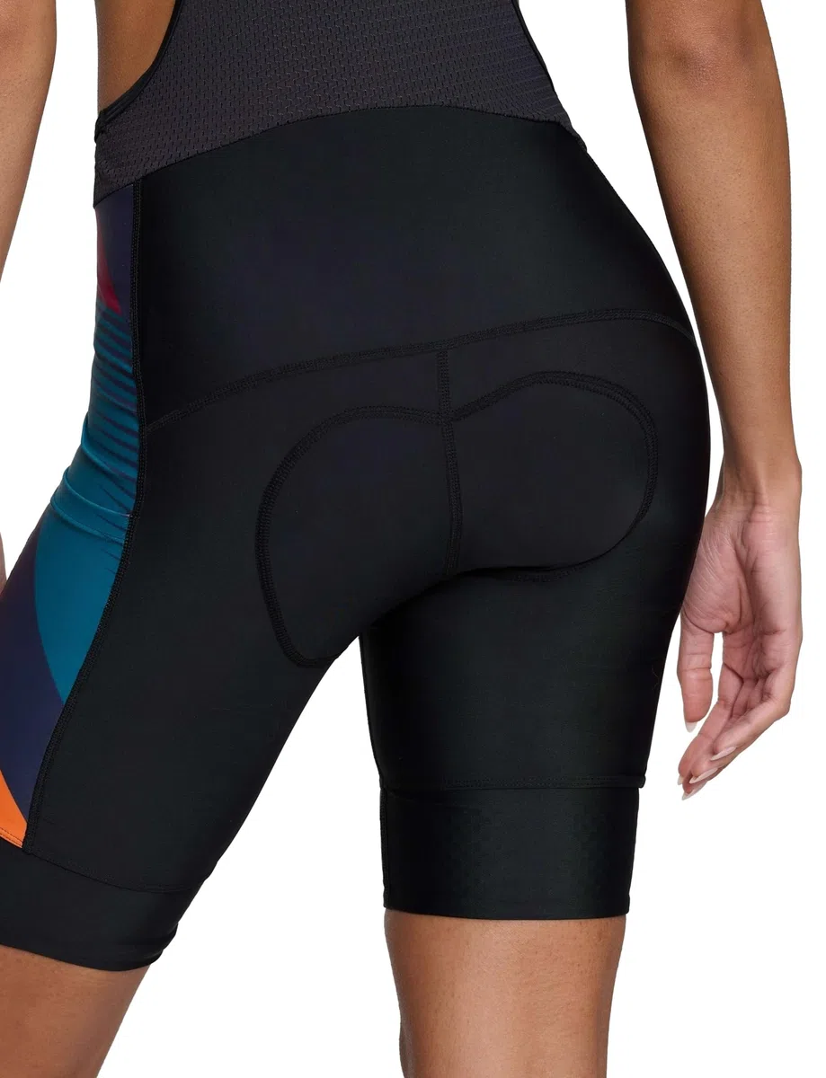 TCA Cuissard Vélo À Bretelles Femme Rembourré – Cuissard Cyclisme avec Poches Latérales – Tissu Séchage Rapide Route, Gravel & VTT