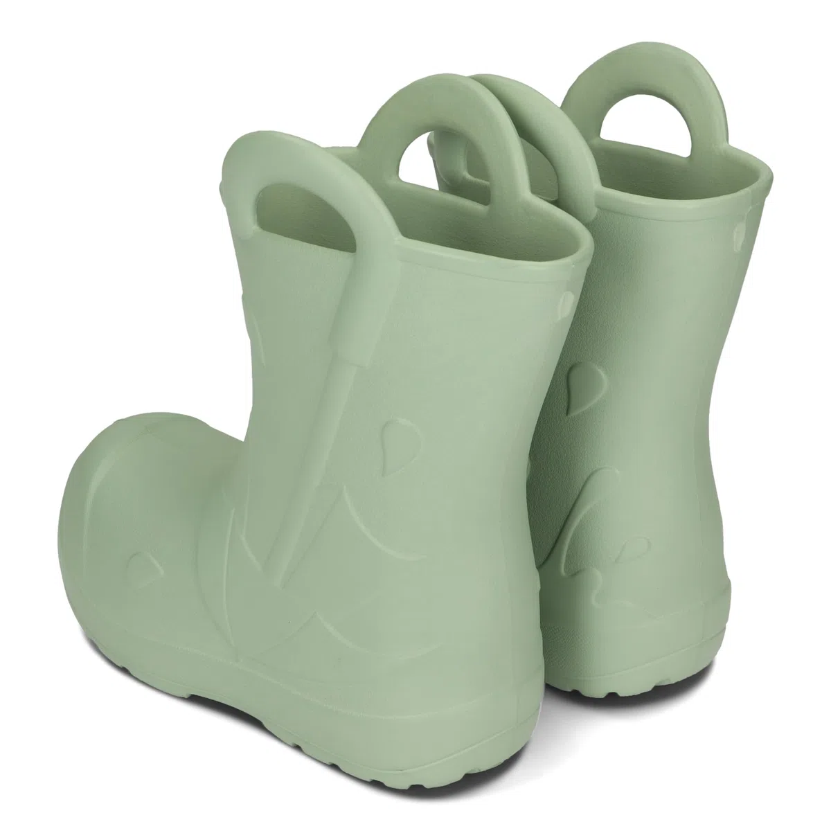 Bottes en caoutchouc EVA pour enfants avec poignées ultra légères, imperméables et antidérapantes, 22/23-34/35.