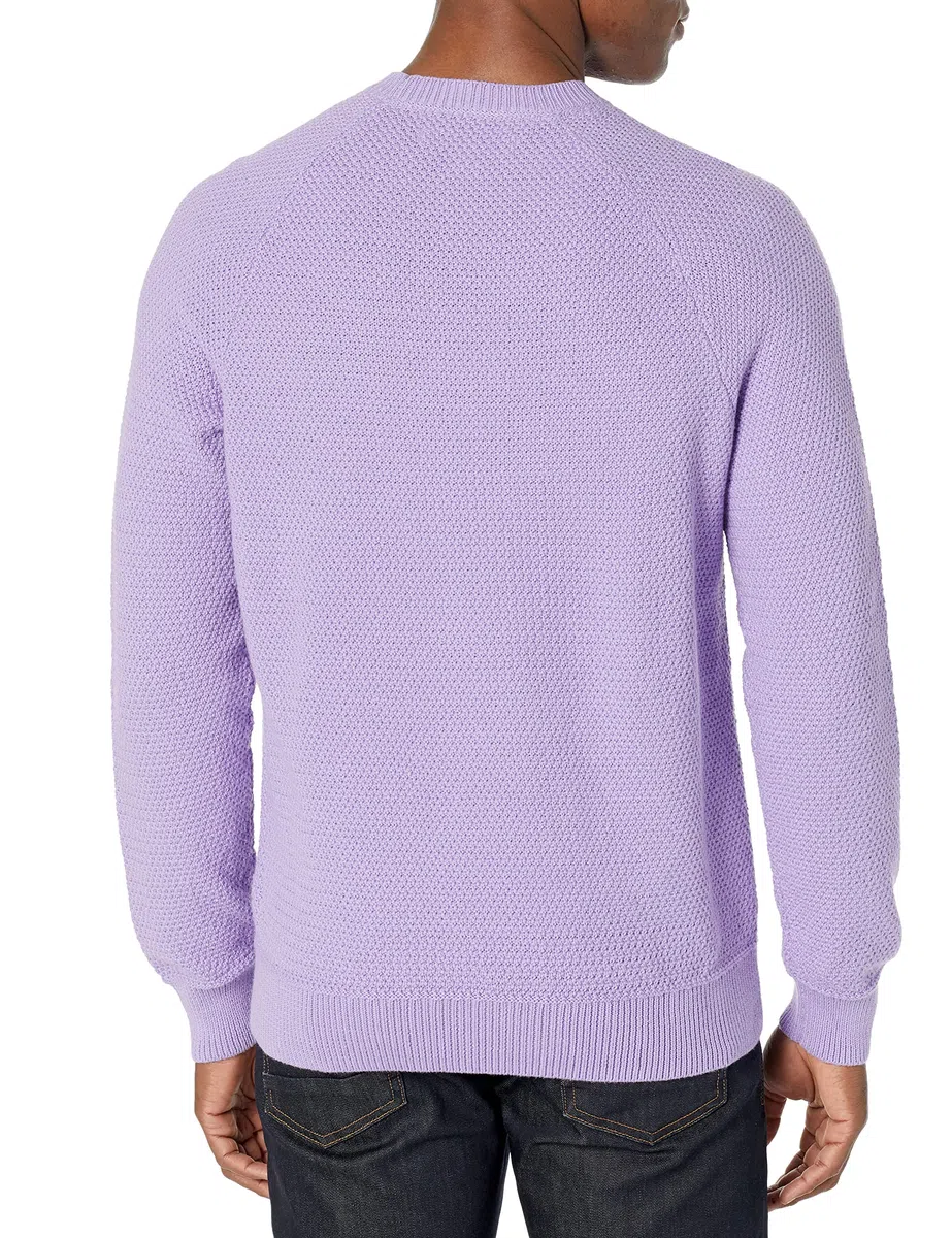 Amazon Essentials Sweat-shirt à Col Rond en Coton Texturé, Coupe Surdimensionnée Homme
