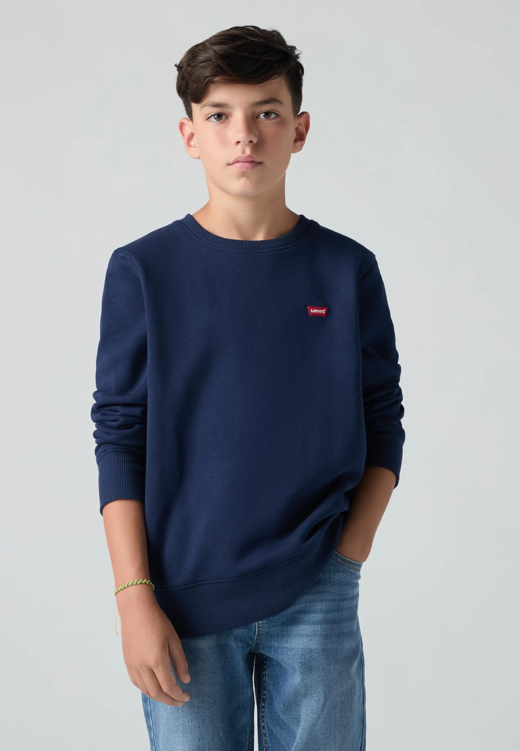 Levi's Sweat-Shirt col Rond Chesthit pour garçon Kids