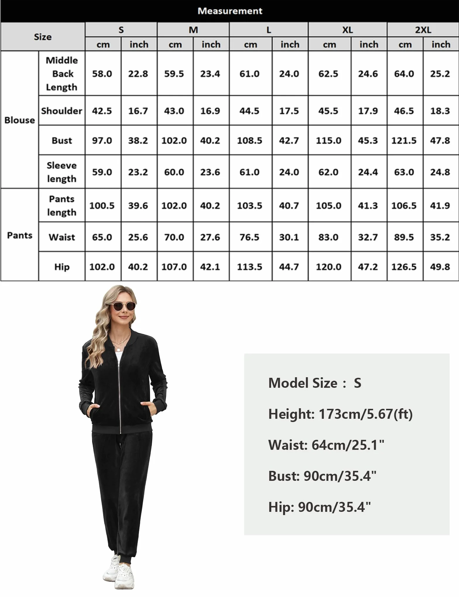 Irevial Survetement Femme Velours Jogging Femme Ensemble Manches Longues Hiver Tenue de Pyjama Sweatshirt Zippé et Pantalon ensemble de pyjama pour l'automne et l'hiver