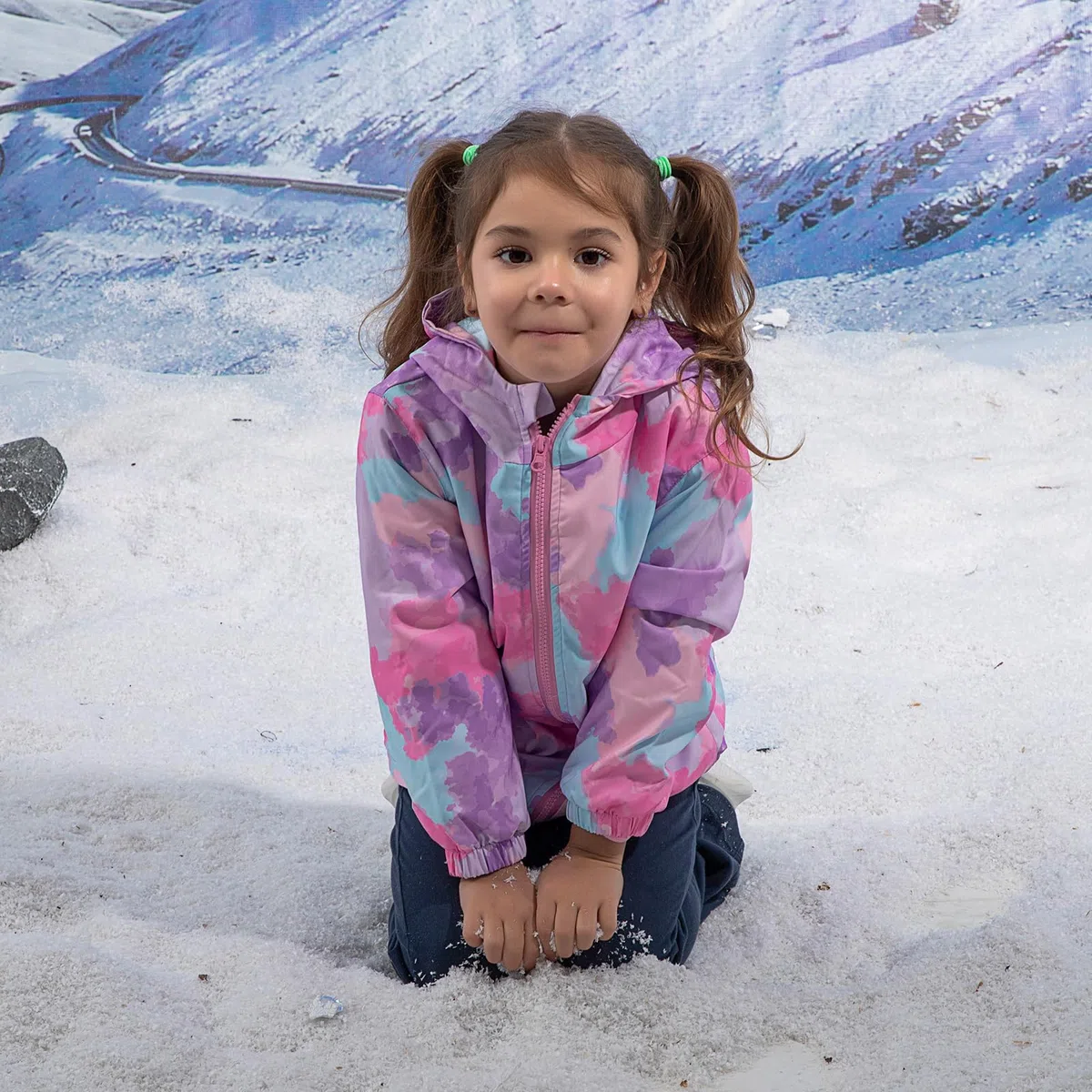 LACOFIA Veste Imperméable Enfant Filles avec Doublure Polaire Veste Chaud Coupe Vent à Capuche Blouson de Pluie Automne/Hiver pour Enfant 3~12 ans