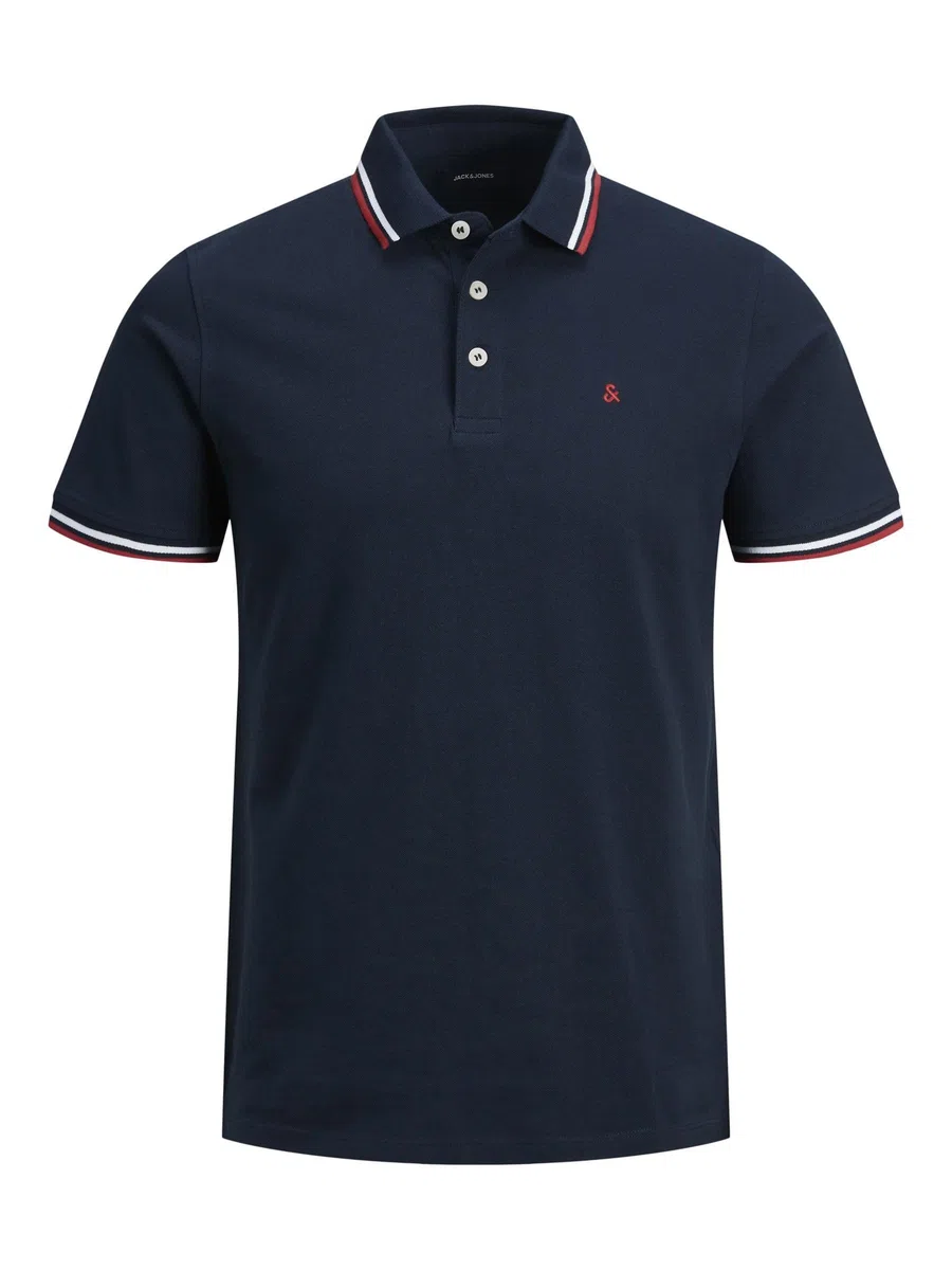 JACK & JONES Jjepaulos Polo Ss Noos Homme Polo, Marine Blazer, M
