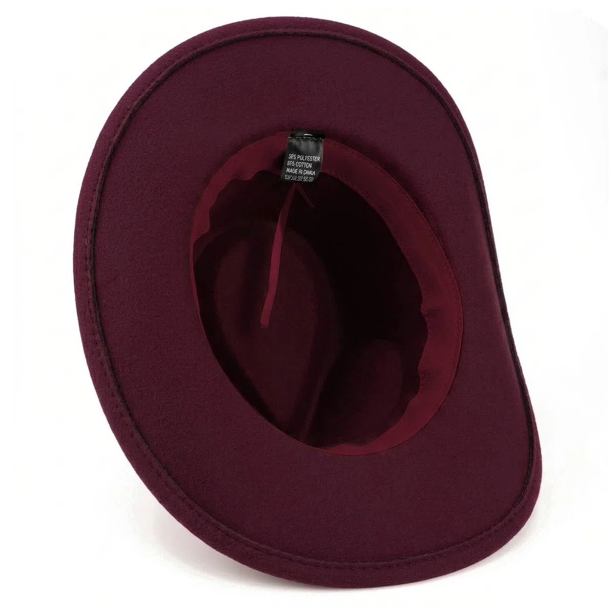 DRESHOW Chapeau Fedora à Large Bord pour Femme avec Boucle de Ceinture Rétro Panama Floppy Hat