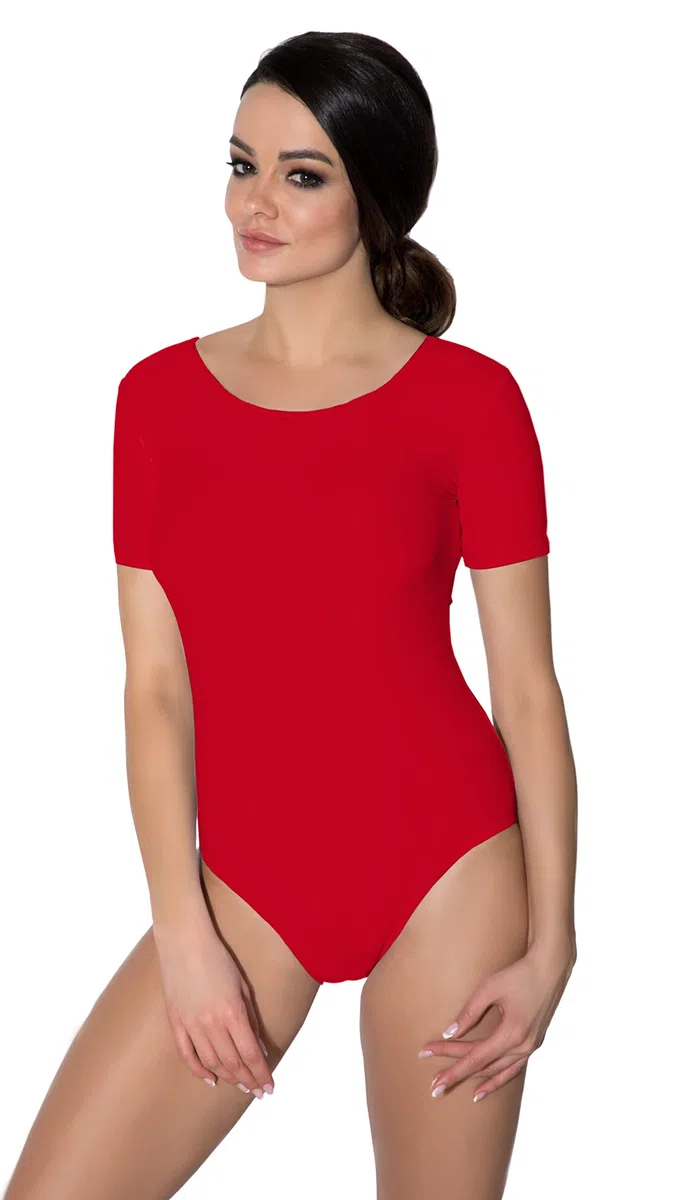 Aquarti Justaucorps de Gymnastique à Manches Courtes Femme Danse Classique Leotard
