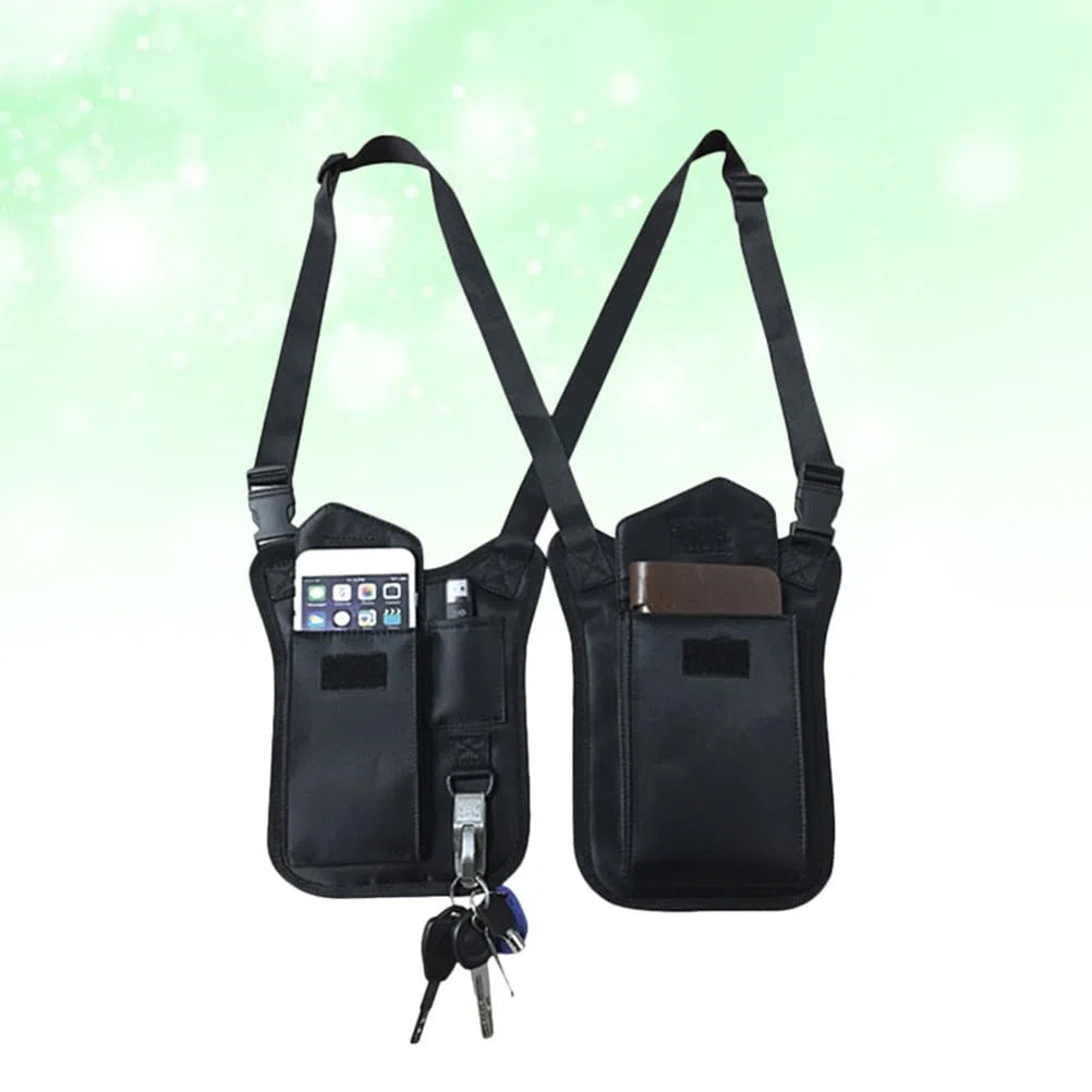 BESPORTBLE Aisselle en Nylon ImperméAble avec BandoulièRe RéGlable sous Les Aisselles Antivol À Trois Poches pour Hommes Et Femmes IdéAl Voyage Et ActivitéS Outdoor