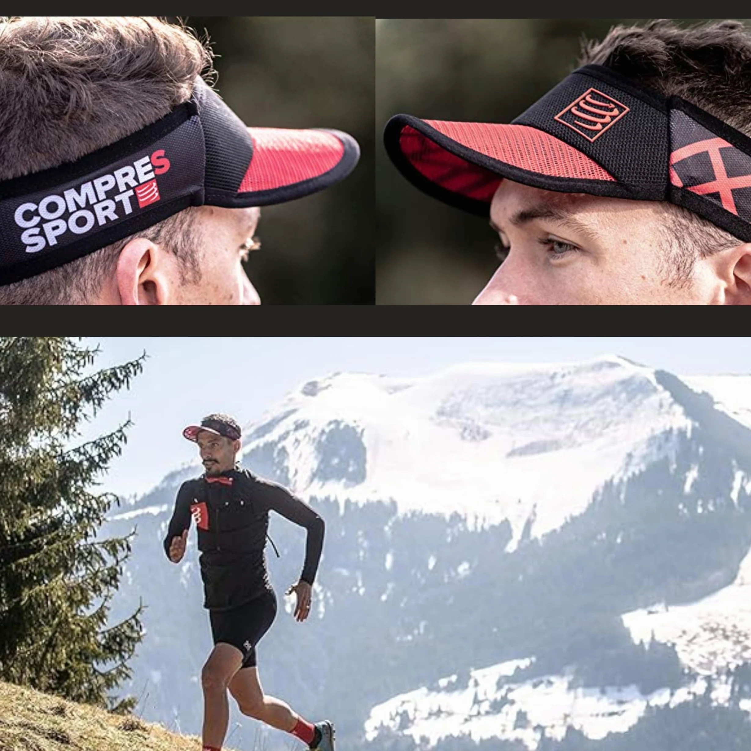 COMPRESSPORT - Visière Casquette Spiderweb Ultralight -Protection Solaire Anti-UV - Légère - Évacuation et Sechage Rapide de la Transpiration - Taille Unique