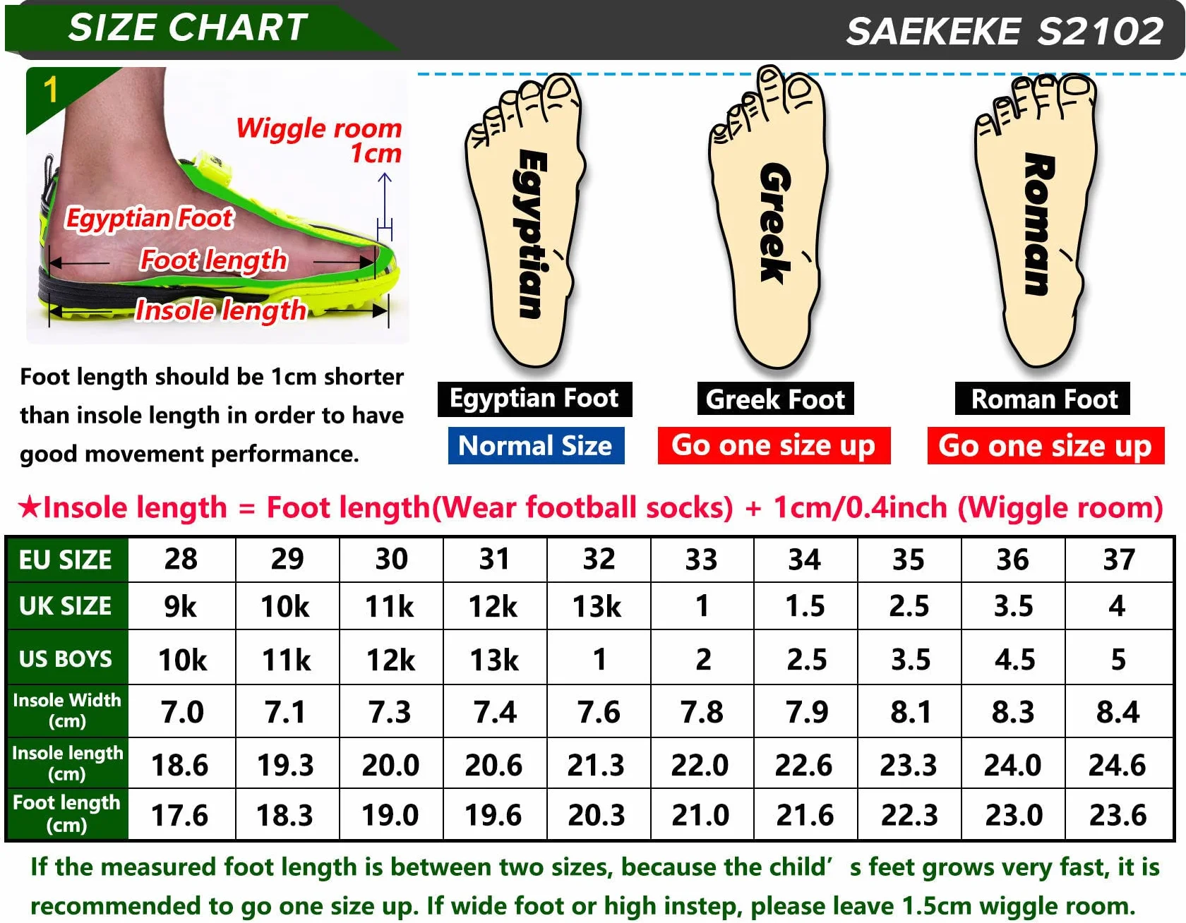Chaussures de Football TF Garçons Filles pour Surface Synthétique, Chaussures de Course pour Jeune Enfant/Enfant Plus âgé