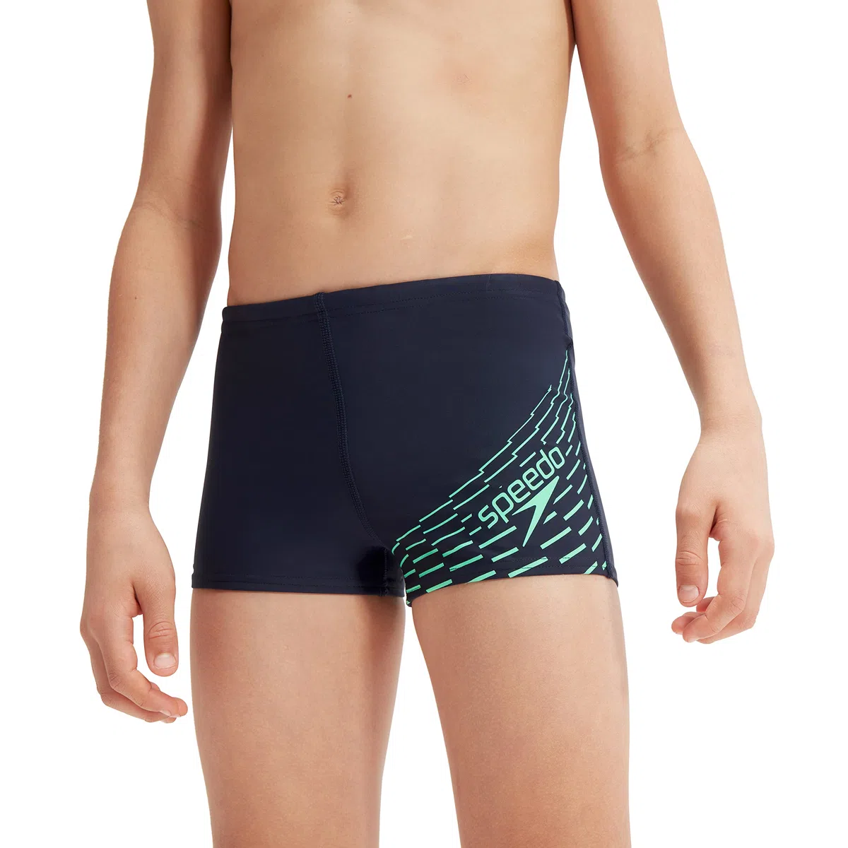 Speedo Short de bain Medley Logo pour garçon Bleu marine Vert