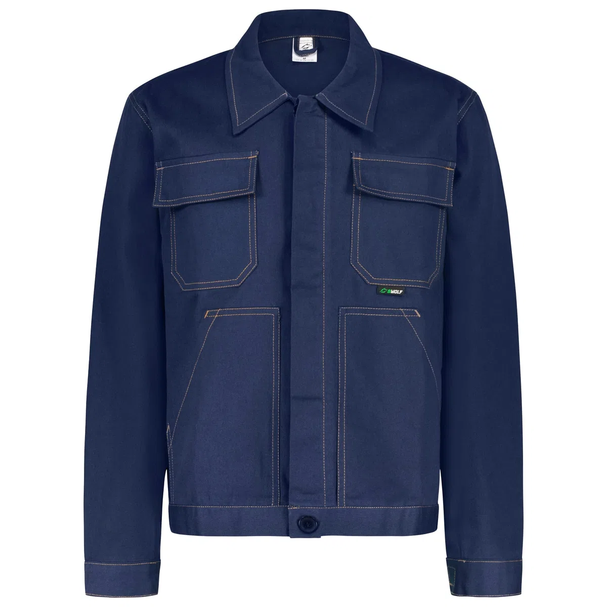 BWOLF Anax Veste Travail Homme Bleu de Travail Homme en 100% Coton – Bleu Hydraulique