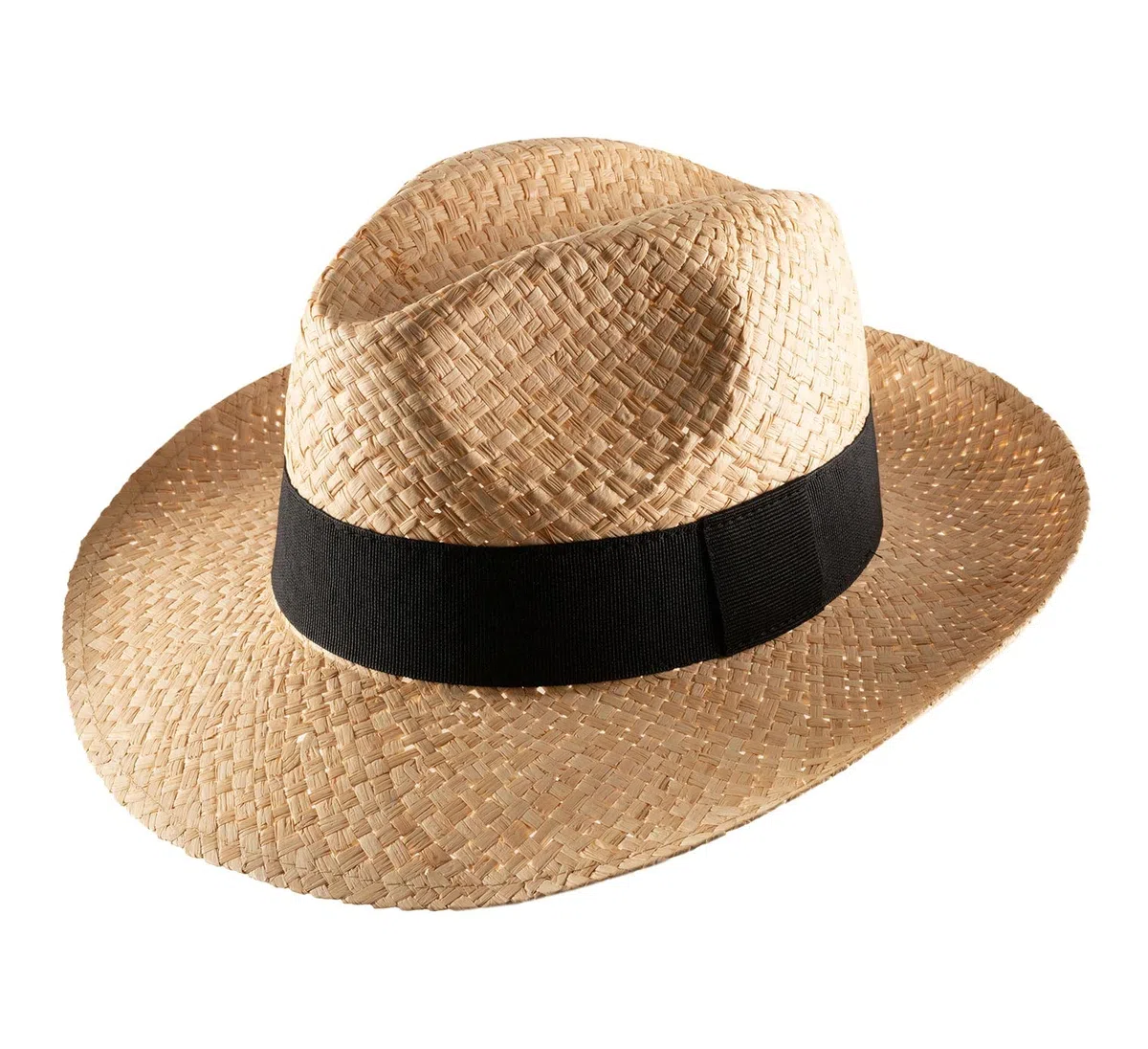 Chapeau Fedora Paille Homme ou Femme Classic Rafia Large