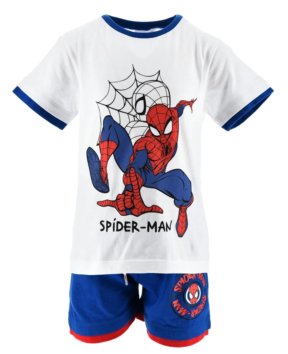 Spiderman, Ensemble T Shirt + Short Garçon