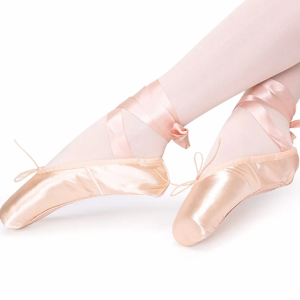Bezioner Chaussures de Ballet Professionnelles avec Protection de la Dentelle et Bande Cousue pour Femme/Fille Veuillez Choisir Une Taille au-Dessus de la vôtre