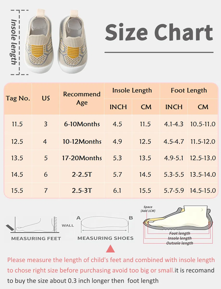 Chaussures Premiers Pas Bébé Antidérapantes Chaussures Tout-Petits Fille Garçon Respirable Chaussure Baskets Marche Bébé