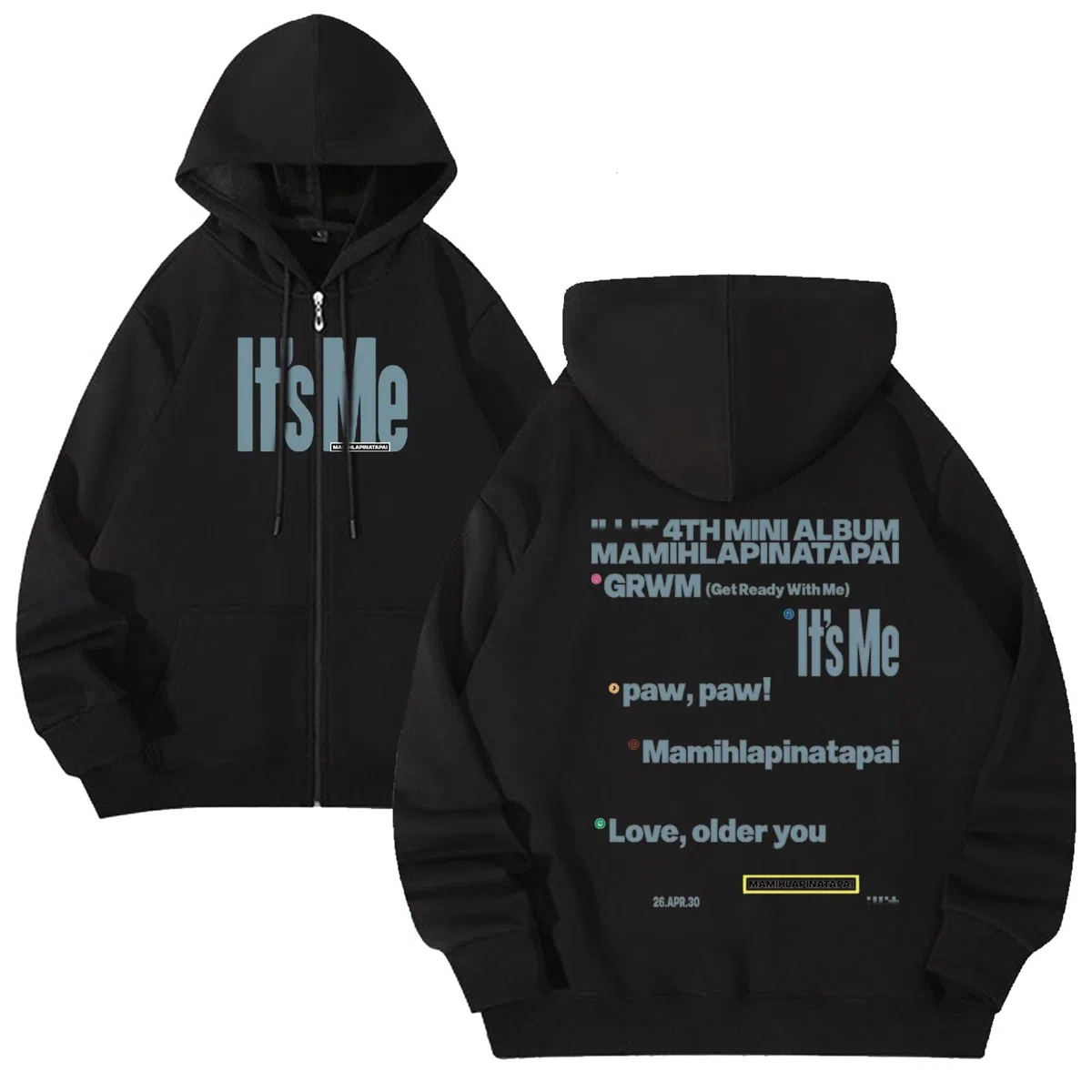 Sweat-Shirt Décontracté À Capuche avec Fermeture Éclair Graphique Harajuku À Manches Longues It'sMe for Les Fans Femmes Adolescentes