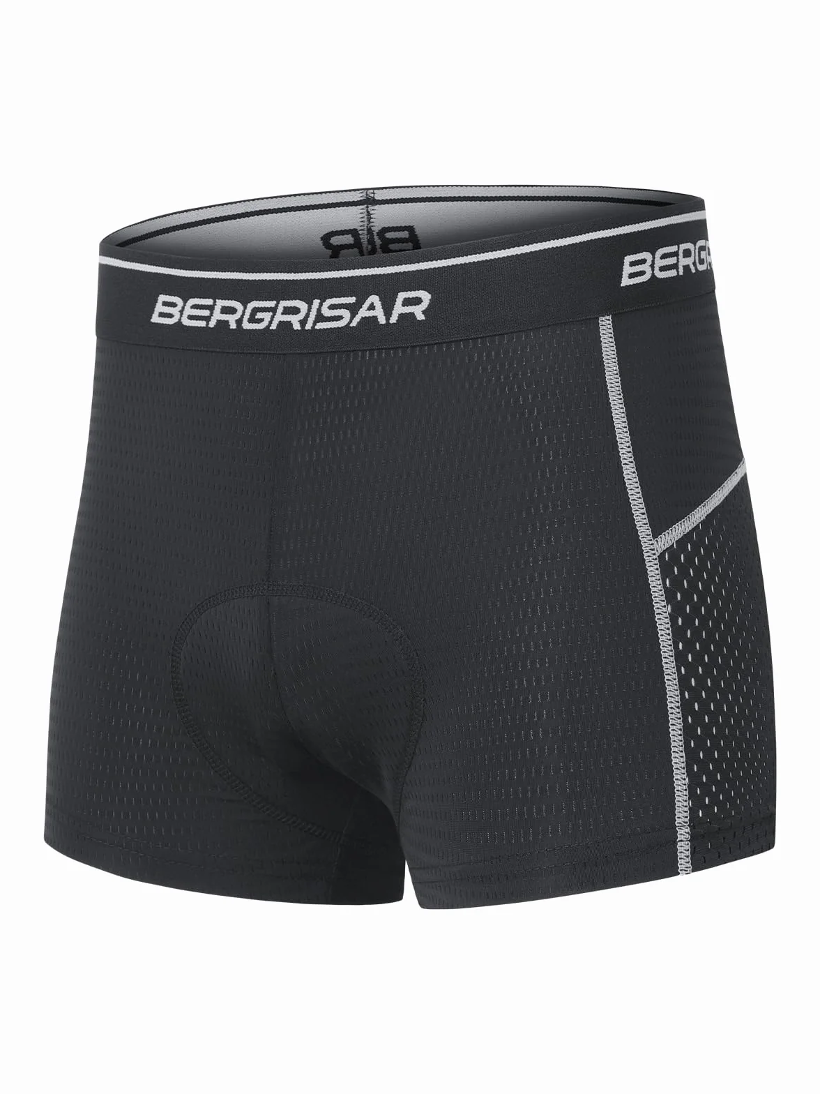 BERGRISAR Sous-vêtement de cyclisme rembourré 3D pour homme
