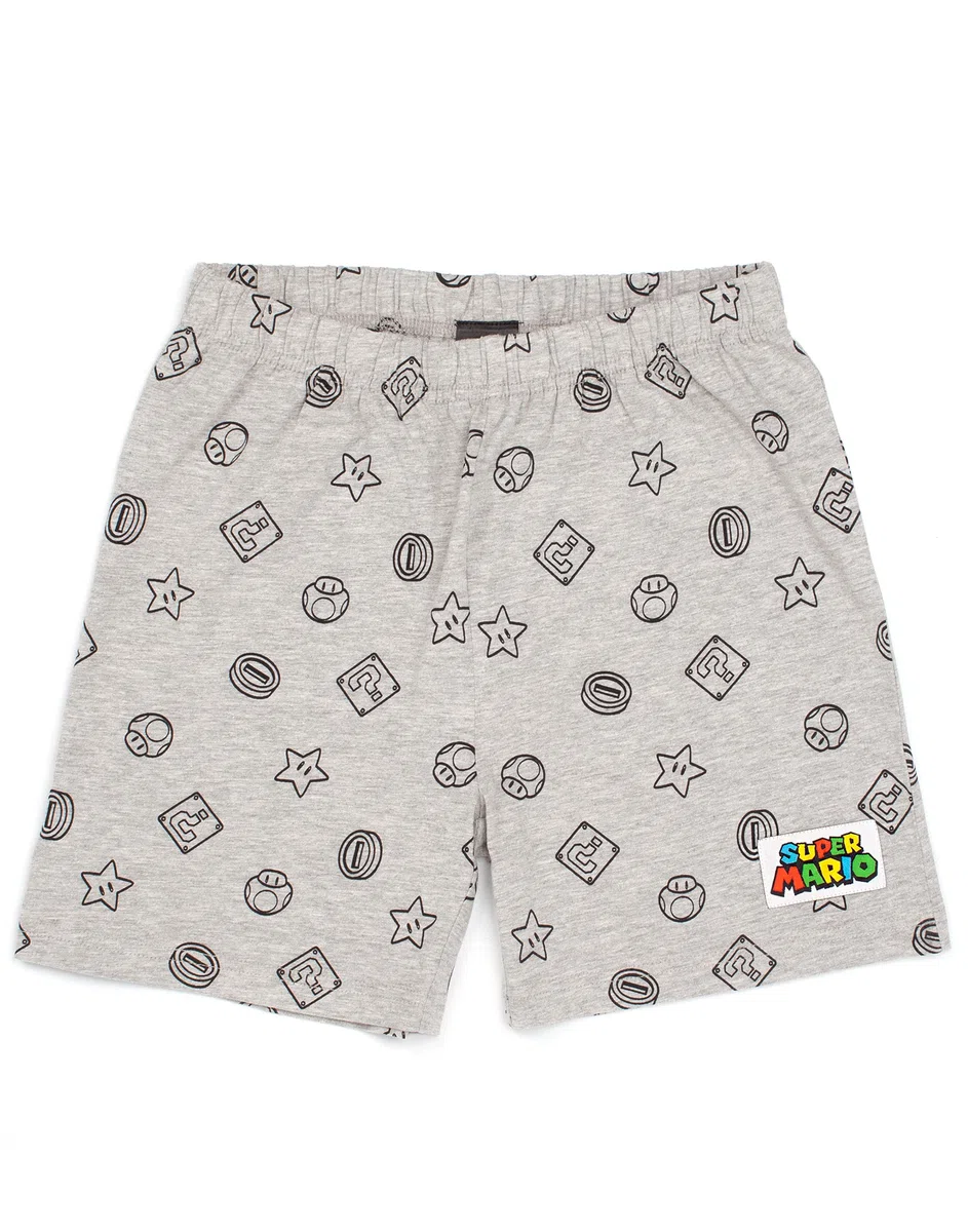 Super Mario Nintendo Pajamas Boys Kids Luigi Bleu ou Red Short PJS