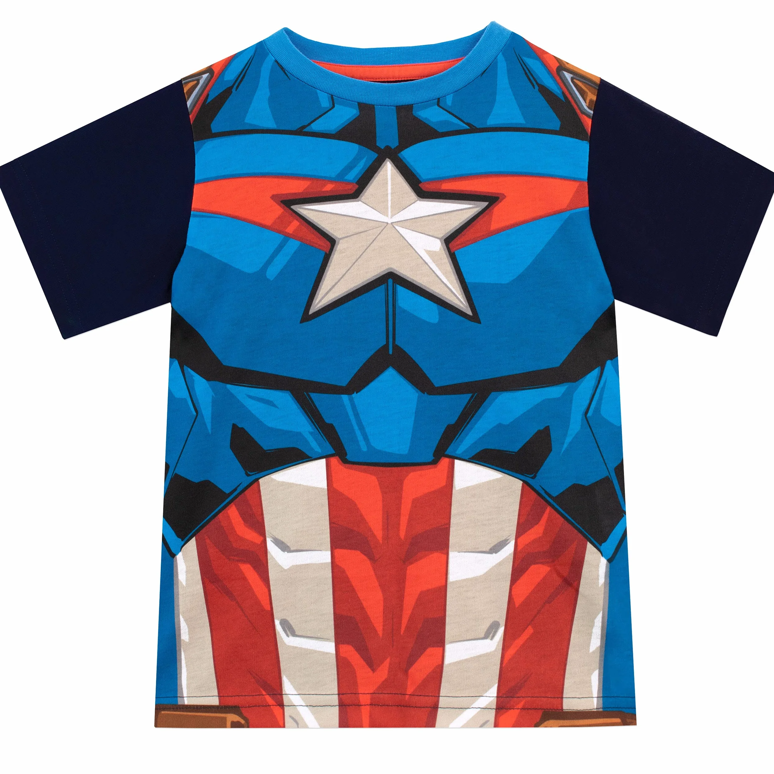 Marvel Ensemble de Short Pyjamas Garçon Captain America