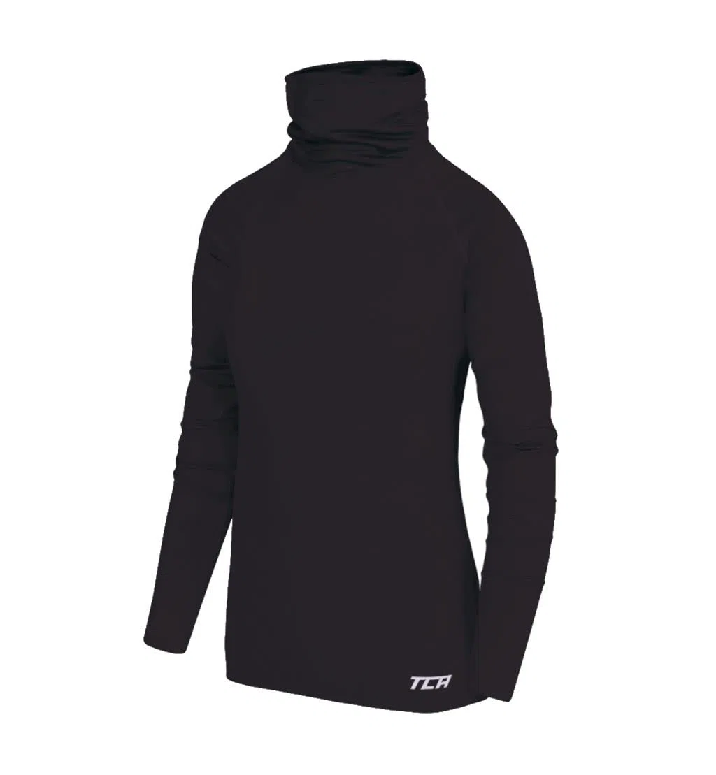 TCA Warm-Up T-Shirt de Sport et Thermique Running Tee-Shirt à Col Roulé pour Fille