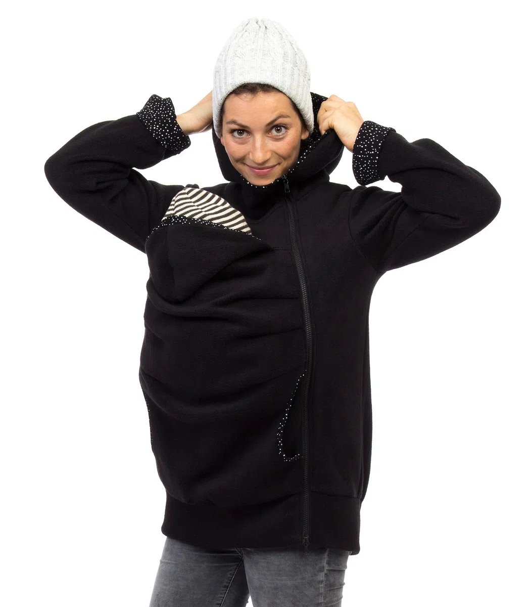 Viva la Mama AHOI Veste kangourou pour bébé en polaire