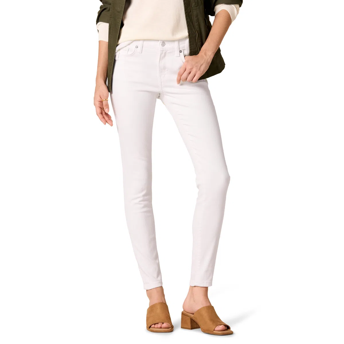 Amazon Essentials Femme Jean Skinny Extensible, Taille Mi-Haute - Couleurs abandonnées