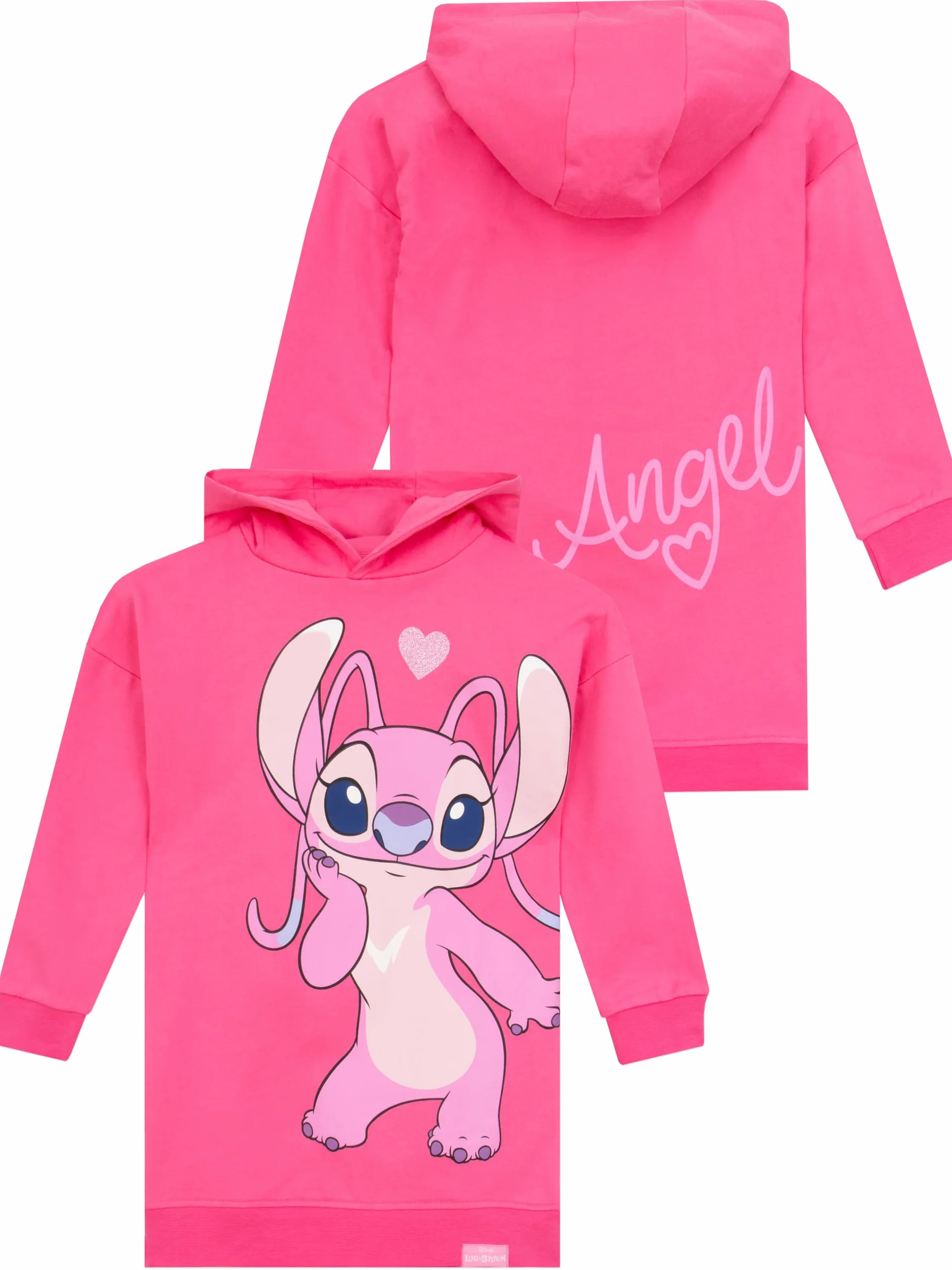 Disney Pull Stitch | Stitch Et Angel Sweat Enfant Fille | Long Sweats à Capuche Fille | Stitch Vetement Fille | 5 A 13 Ans
